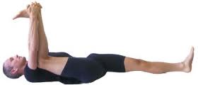 Oscillating stretch by extending (straightening) and slightly flexing (bending) the knee.